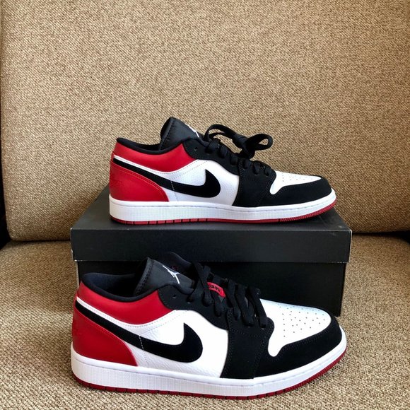 Jordan 1 Low Black Toe - 553558-116 US 7